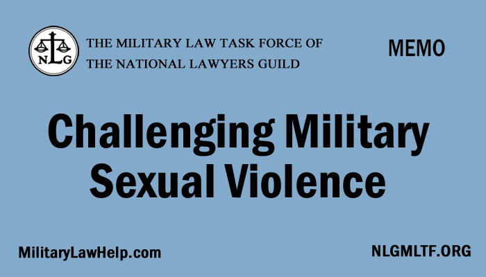 MLTF’s ‘Challenging Military Sexual Violence’ guide gets update and promotion campaign