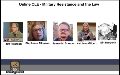 MLTF CLE: Military Resistance and the Law
