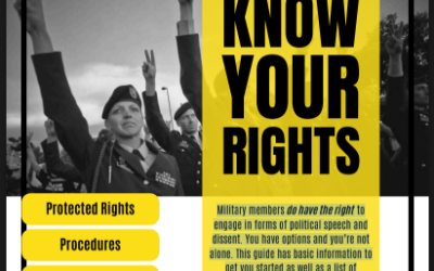 US Military Know Your Rights guide released by MLTF, About Face and CCW