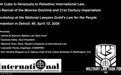 VIDEO: From Cuba to Venezuela to Palestine: International Law, the Monroe Doctrine, and 21st Century Imperialism